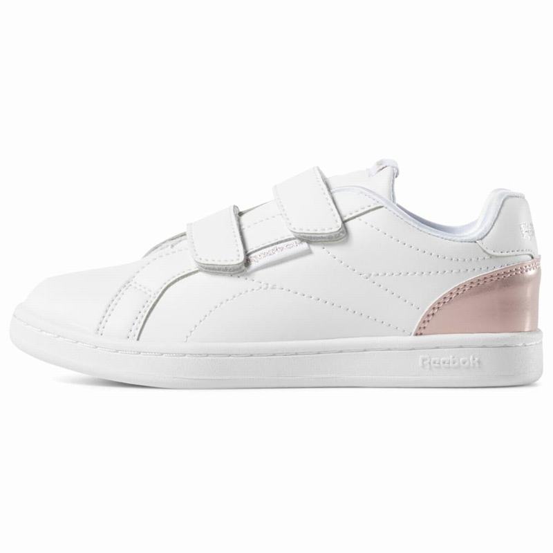 Tenisi Reebok Royal Complete Clean 2v Fete Albi/Roz Romania EJ2707XL